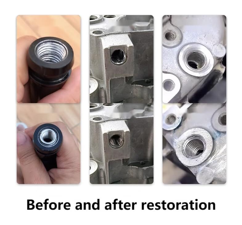 10 Pieces Threaded Insert Reducing Nut M12x1.75 Female Thread and M16x2 30mm ...