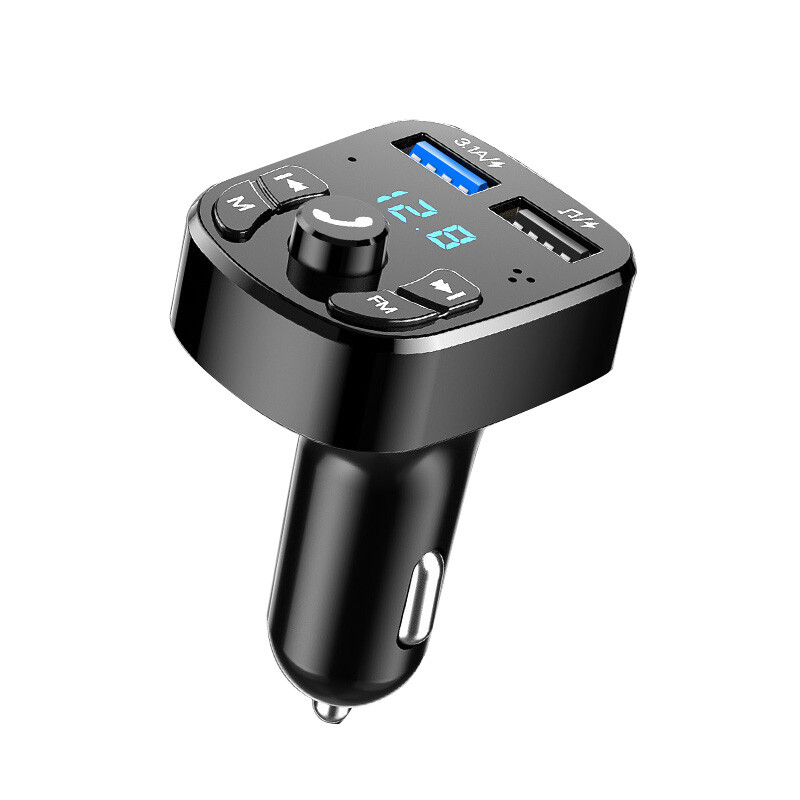 Bluetooth 5.0 Car Wireless FM Transmitter Adapter 2USB PD Charger AUX Hands Free