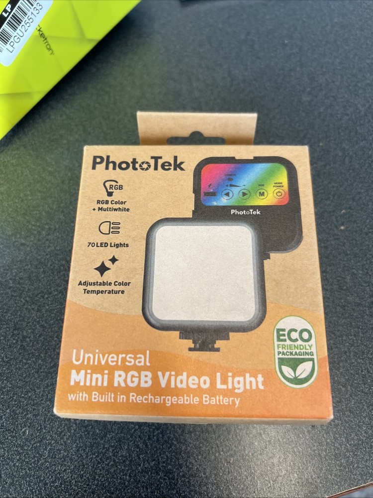 PhotoTeK Universal RGB Portable Rechargeable Video Light