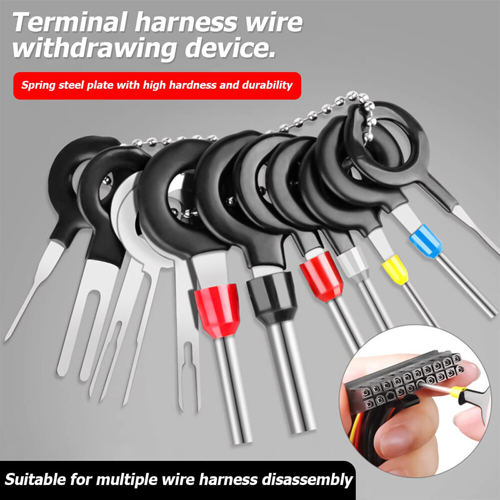 82 × Terminal Removal Tool Kit Wire Connector Key Depinning Pin Release Ejector
