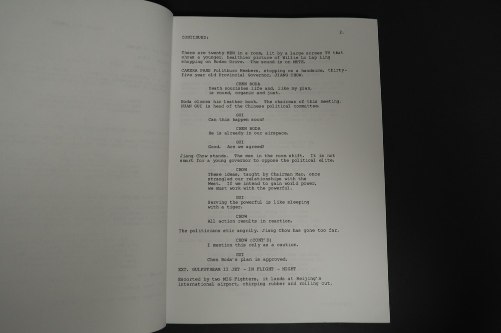 Riding the Snake Original TV Script Screenplay Stephen J. Cannell Studios 2006