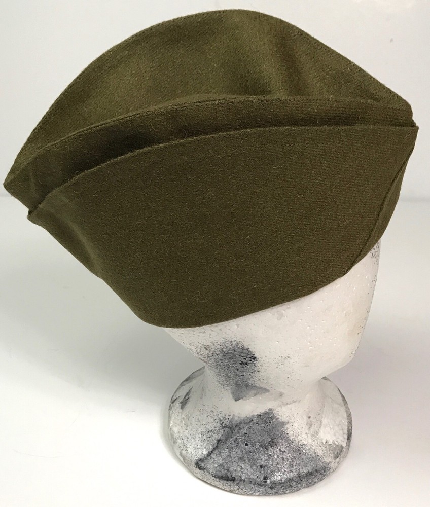 WWI US ARMY M1917 WOOL OVERSEAS FIELD CAP HAT-MEDIUM