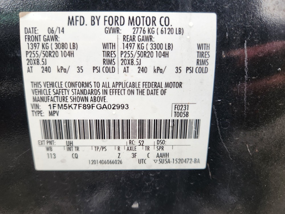 2011-15 Ford Explorer Sony Amp & Sub OE