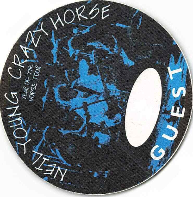 Neil Young & Crazy Horse Backstage Pass Blue Guest Cloth Variant