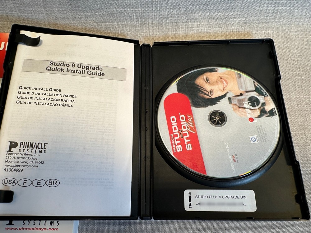 Pinnacle Studio Media Suite Plus Version 7 SE + 9 Upgrade Video Editor w/ Manual