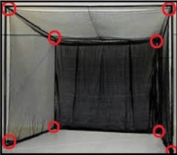 Golf Nets for golf cages and golf simulators. Golf Net panels and 4 sided nets