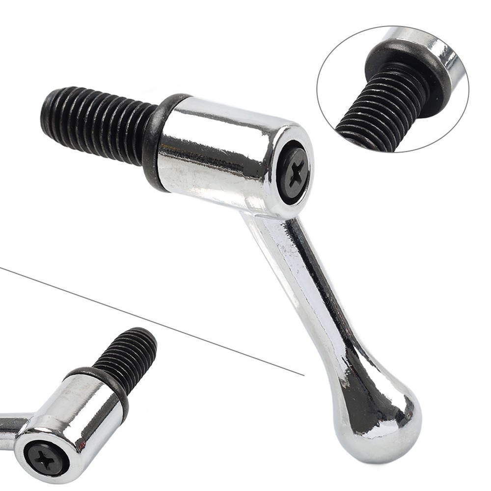 Table Lock Handle M12 Thread Set For Bridgeport Milling Machine 11.8mm Silver