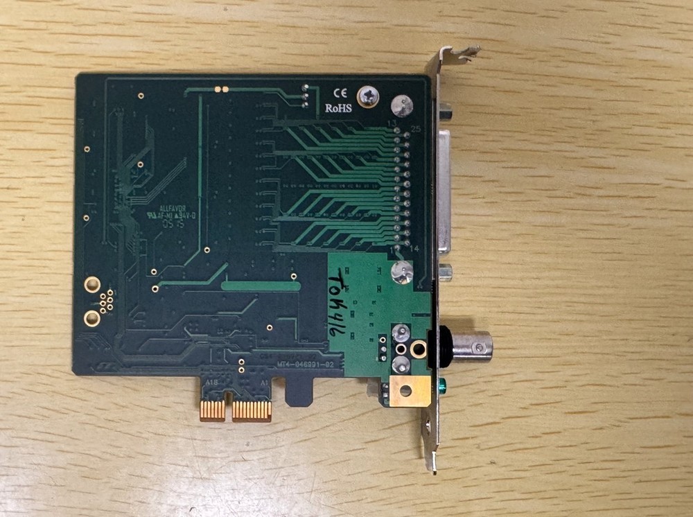 ADRIENNE ELECTRONICS LGD-046991-02 PCI-E BNC/GPIO Connector Interface Card