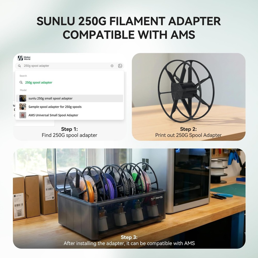 SUNLU 16 Color PLA Filament Bundle Multicolor, PLA 3D Printer Filament 1.75mm...