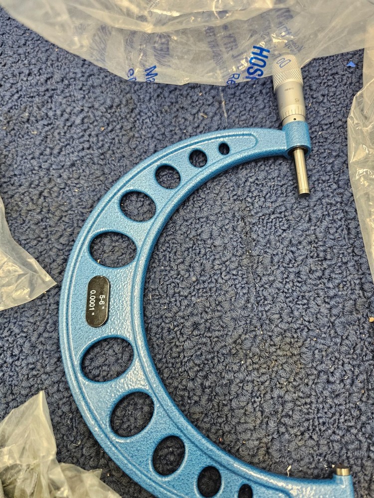 7 Pieces Micrometer Hardware Assembly Blue Different Sizes