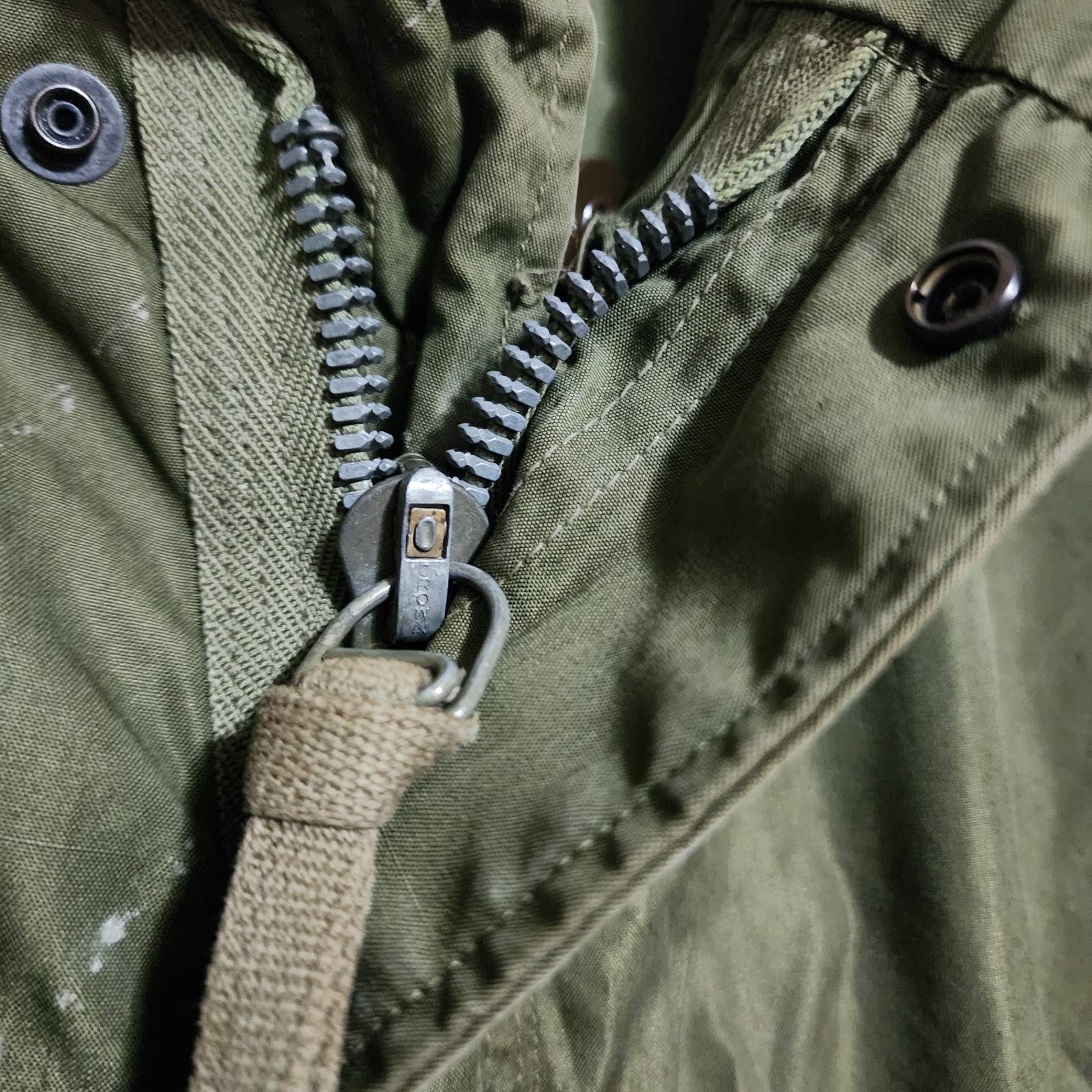 Vtg US Army M-1951 Fishtail Parka Shell Hudson Garment Co 1952 Korean War M51