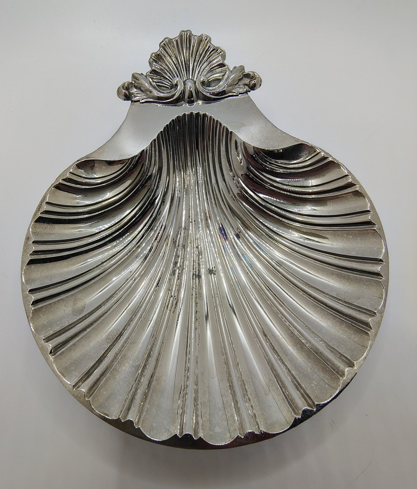 Sheffield Silver Plate Shell Bowl Dish Reproduction Design 1700-1800 Made In USA