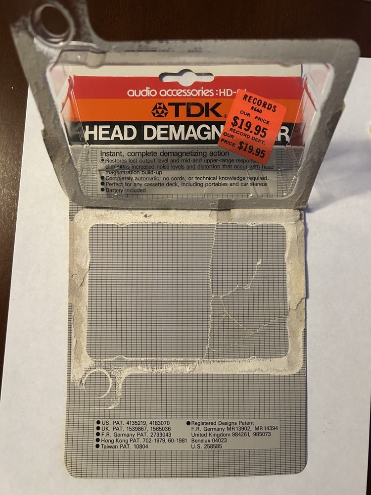 TDK HD-01 Head Demagnetizer Vintage