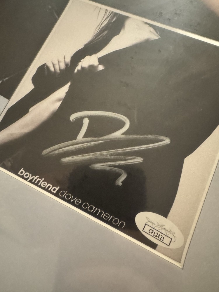 Dove Cameron Signed CD Insert "Boyfriend" Framed 16x20 - JSA