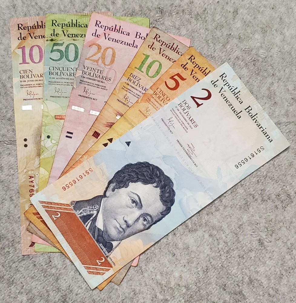 6pc Lot Venezuela Banknotes 2011-2015