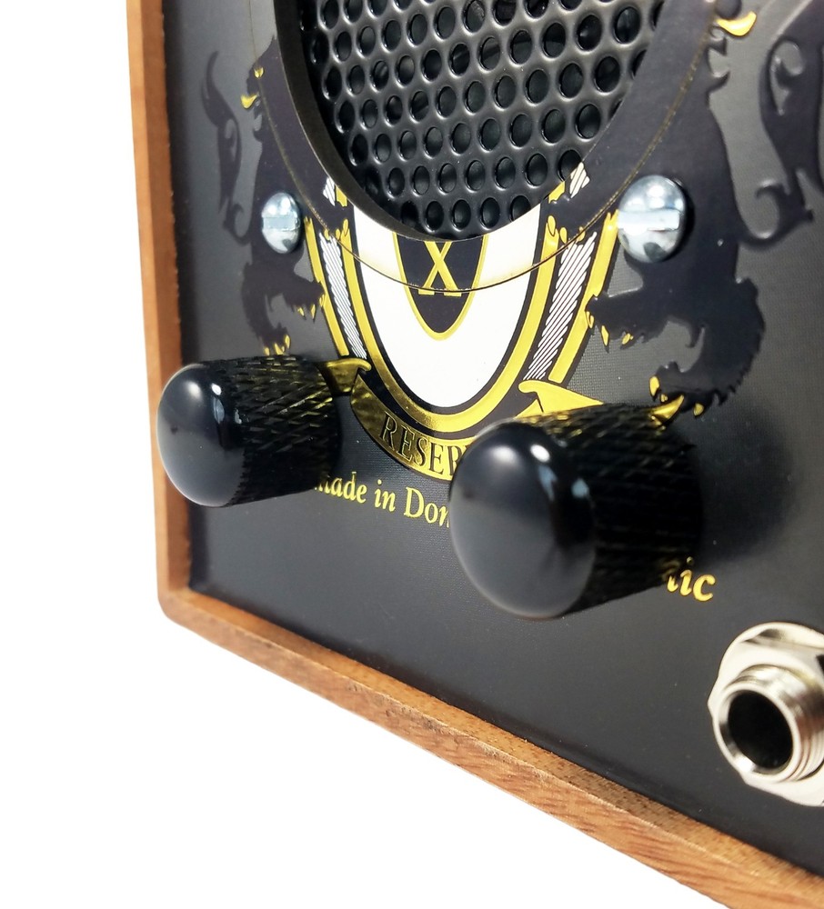 2-pack Black Press-Fit Dome Knobs for Guitar/Cigar Box Guitar & more!