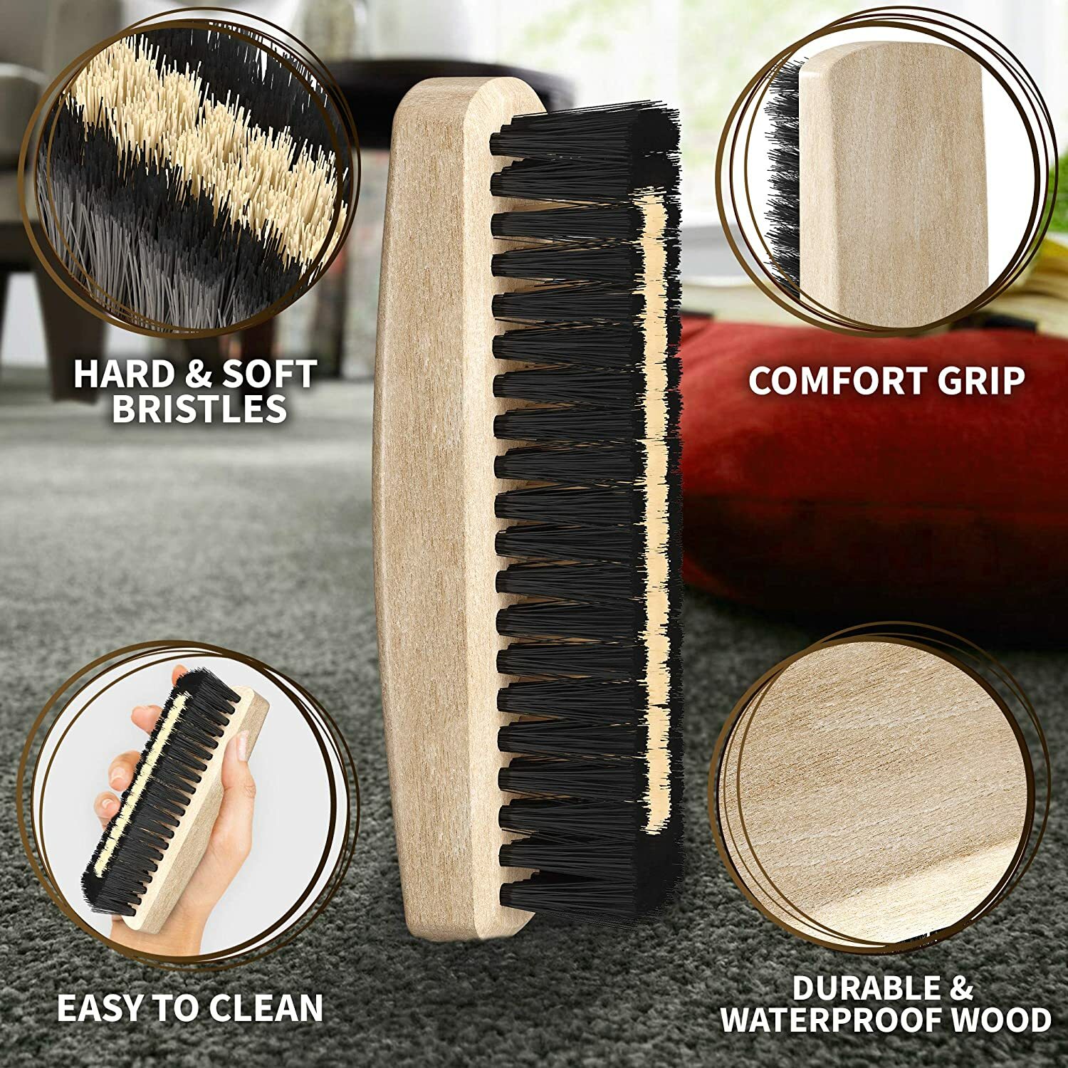 Konex Handcrafted Clothes Brush