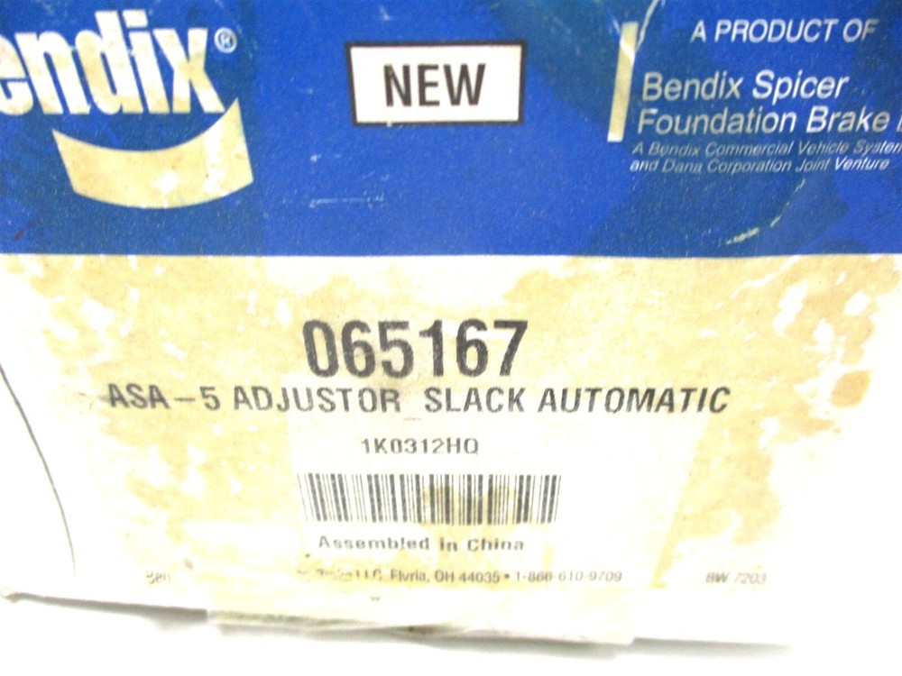 065167 NEW GENUINE BENDIX AUTOMATIC SLACK ADJUSTER 065167 65167