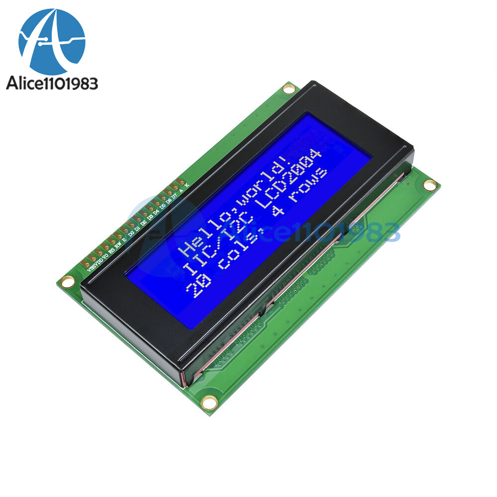 2004 204 20x4 Character LCD Display Module HD44780 Controller Blue Blacklight