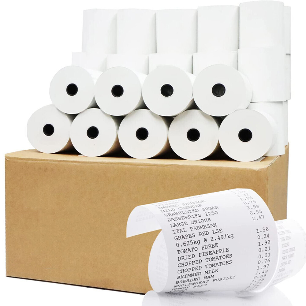 BPA Free Thermal Paper Rolls 3 1/8" x 230' - 40 Rolls Premium POS Receipt Paper