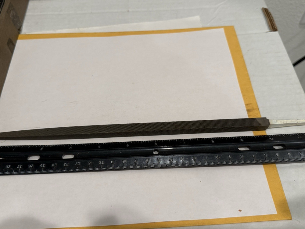 New Heller 10” Square Second Cut File, 3/8" Square