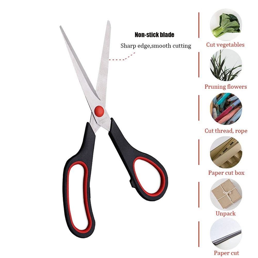 Scissors, Multipurpose office Scissors,8.5 Inch Ultra Sharp Shears, Comfort-G...