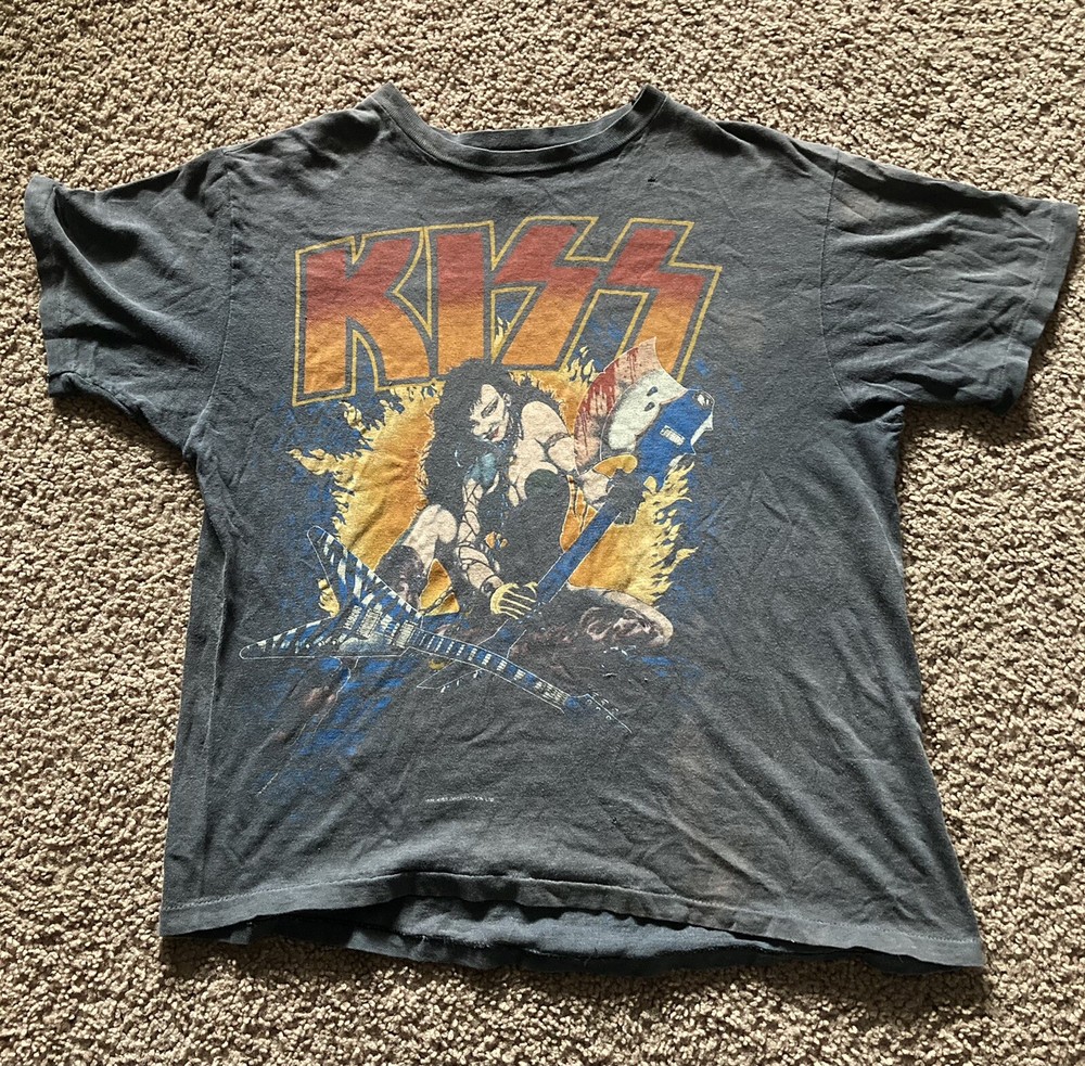 KISS 1984 World Tour Original Concert T-Shirt Size L