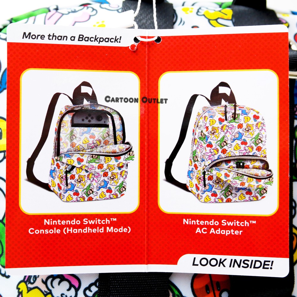 Super Mario Bros Controller Gear Mini Backpack 12" Mario 3D World Catsuit