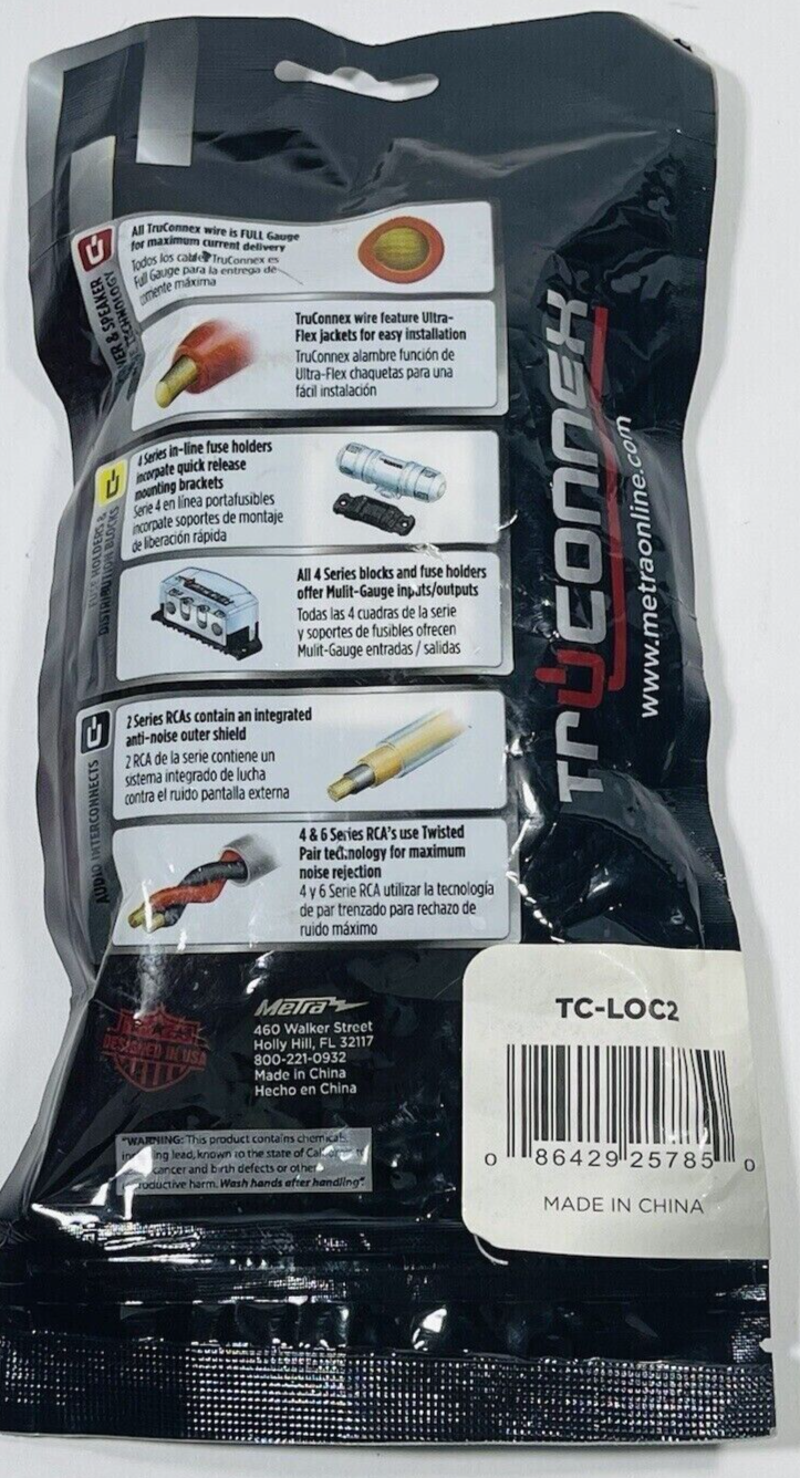 Sealed New: Truconnex Metra Two Channel Line Output Converter Black TC-LOC2