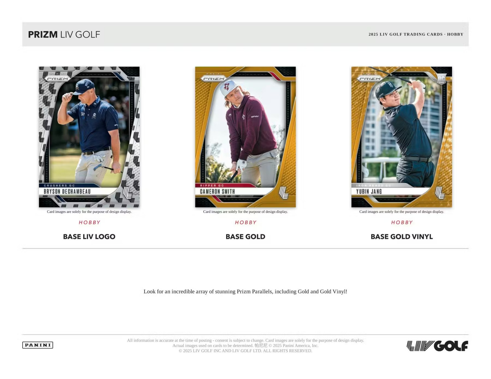 2025 PANINI PRIZM LIV GOLF HOBBY BOX - BRAND NEW - FAST FREE SHIPPING 🔥🔥🔥