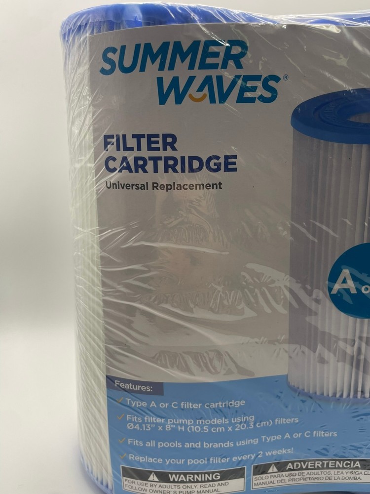 NEW Summer Waves Replacement Filter Cartridges A or C 2-Pack Polygroup Free Ship