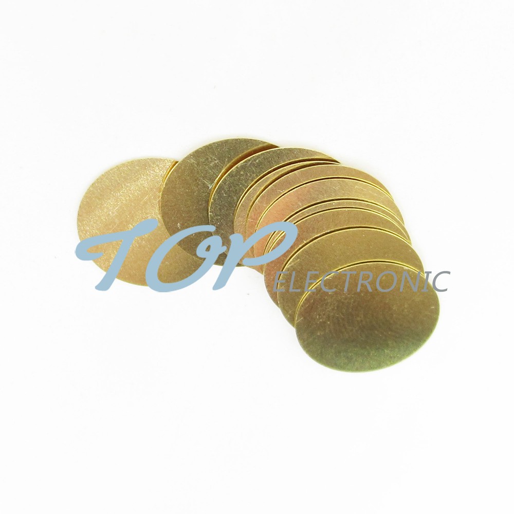50PCS 15mm Piezo Elements Sounder Sensor Trigger Drum Disc