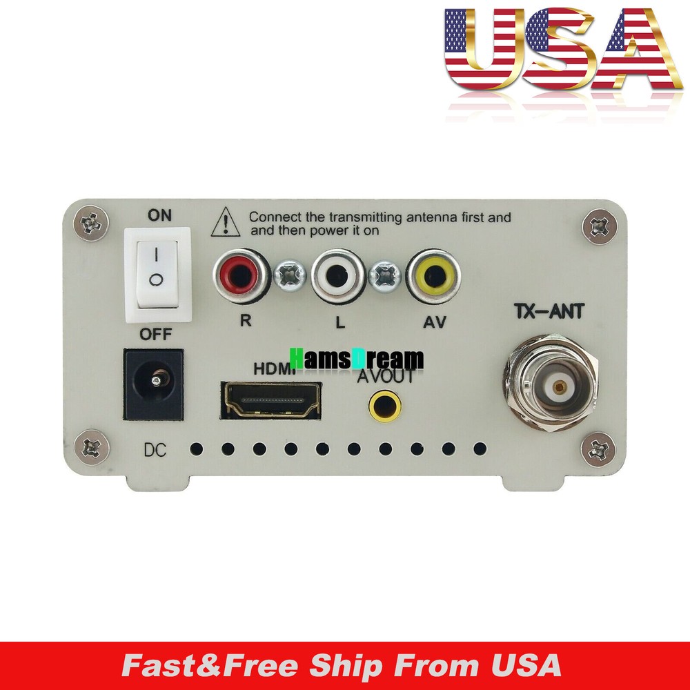 TV-TX200 VHF/UHF Analog TV Transmitter Support HD/AV Input Analog Signal#US