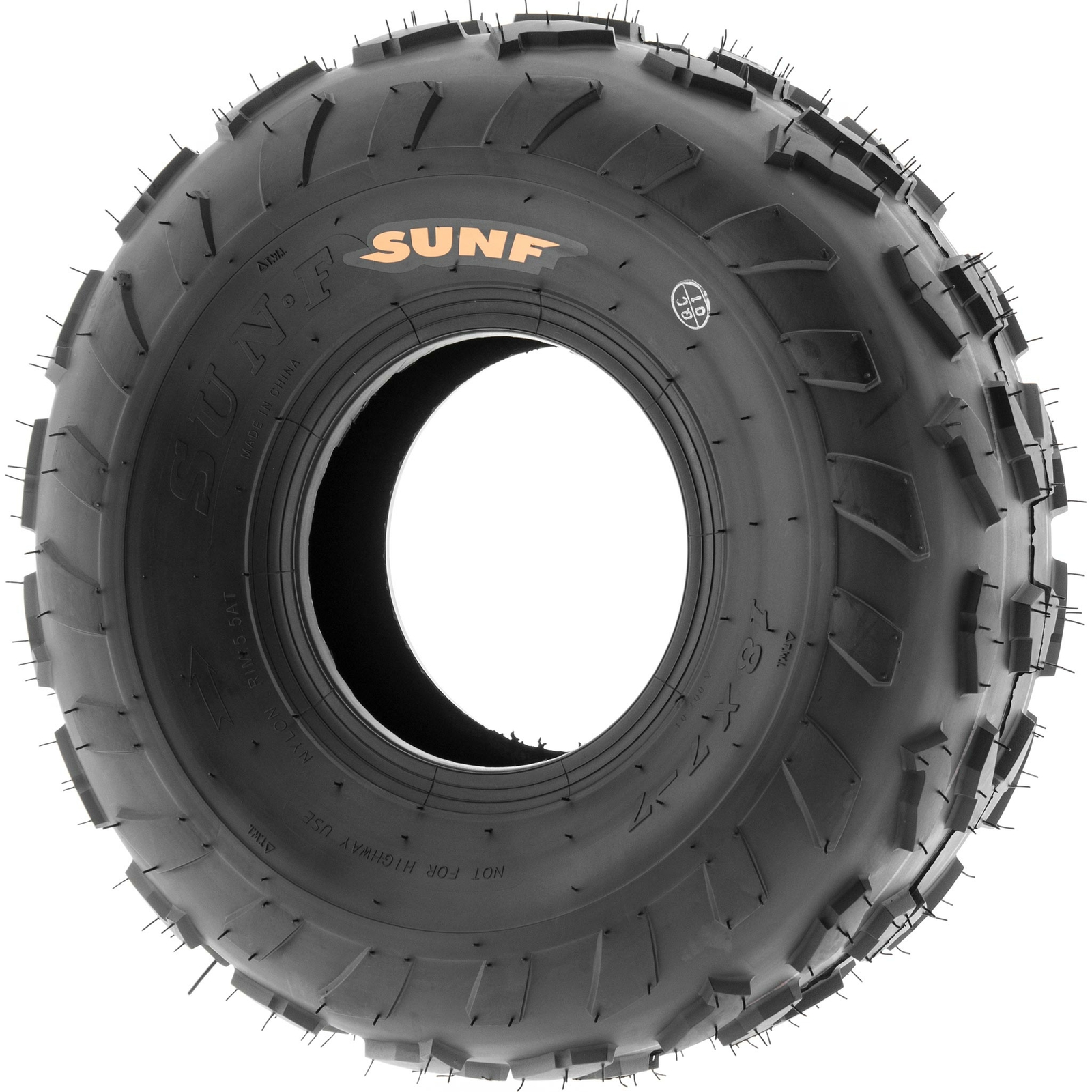 Pair of 2, 18x7-7 18x7x7 Quad ATV All Terrain AT 4 Ply Tires A007 by SunF