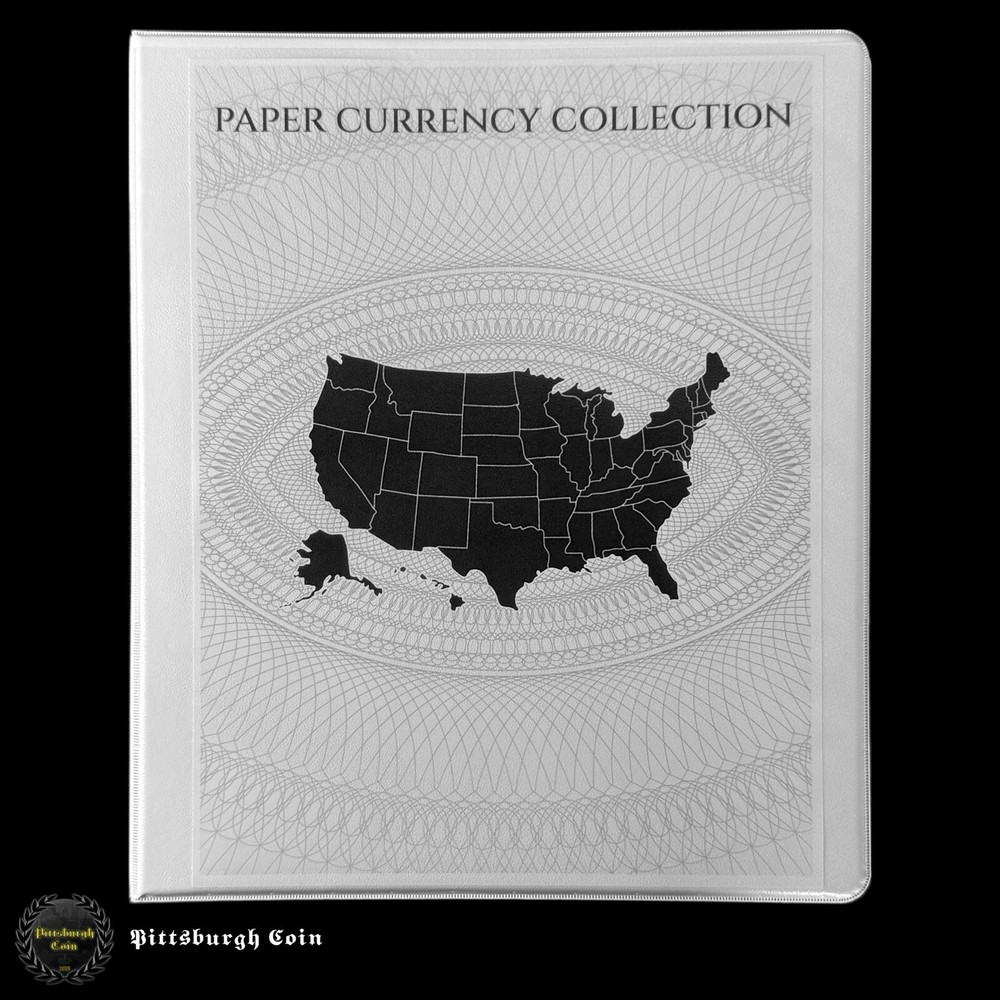 Paper Currency Paper Money Collection Binder 10 BCW Banknote Protector Pages