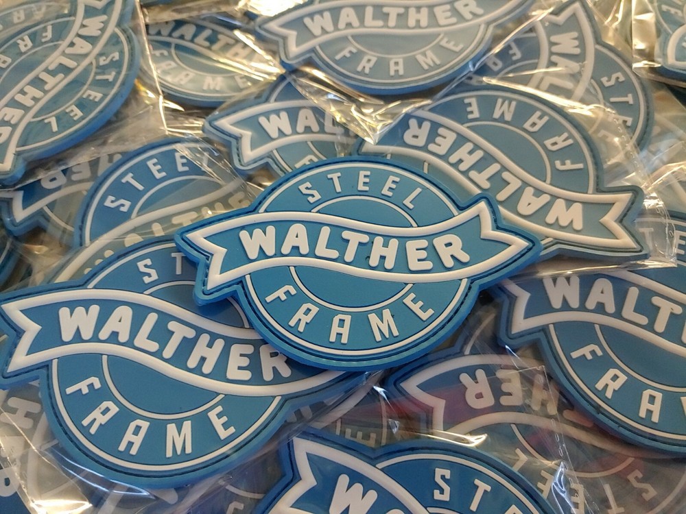 WALTHER - 2D & 3D PVC PATCH -WHITE & BLUE