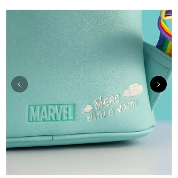 Loungefly Marvel Deadpool 30th Anniversary Unicorn Rainbow Set