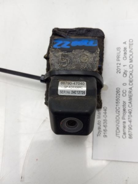 10-15 TOYOTA PRIUS REAR VIEW DECKLID MOUNTED CAMERA