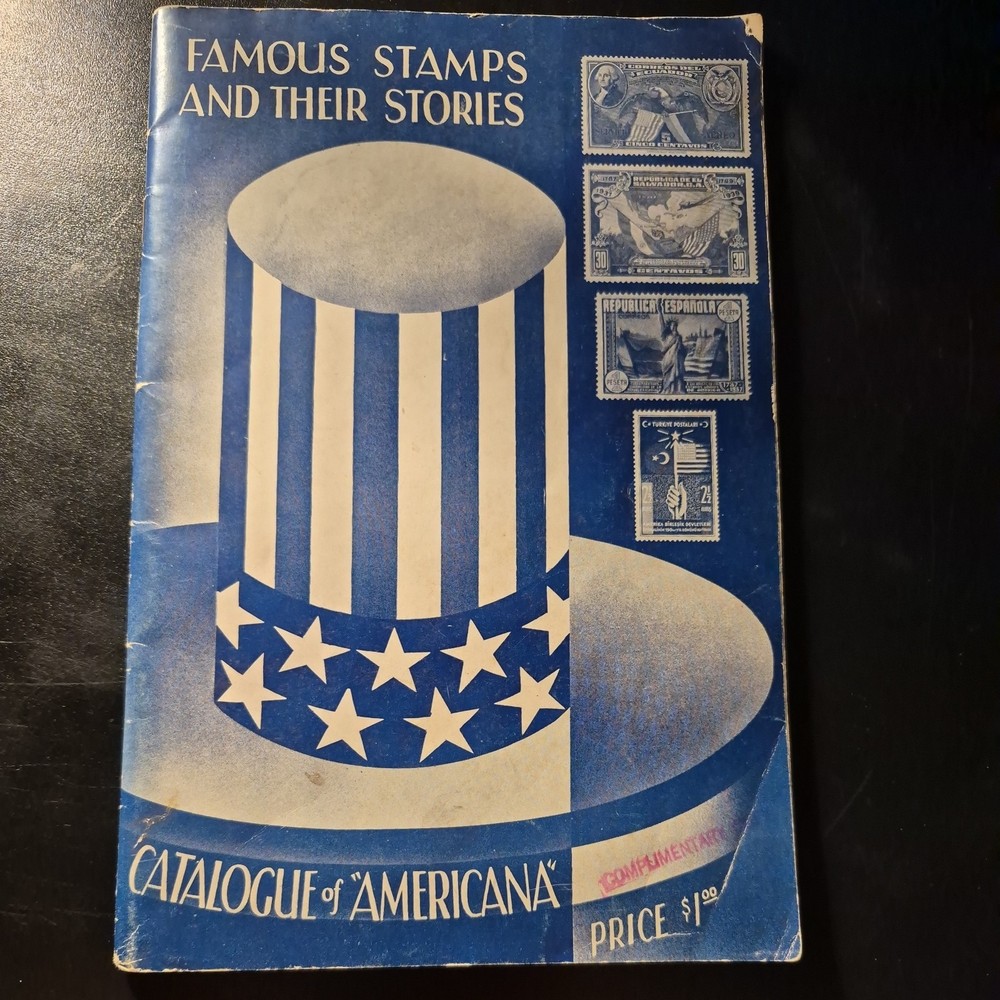 **VINTAGE** Famous Stamps And Their Stories: Catalogue Of Americana
