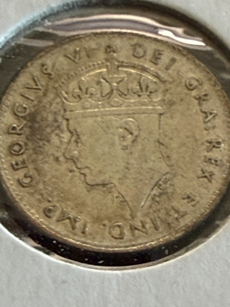 1947 C Newfoundland 5 Cents Silver Nice Grade