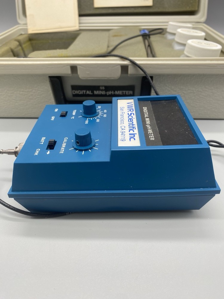 VWR Scientific Digital Mini pH Meter Model 55 Vintage Kit - UNTESTED -