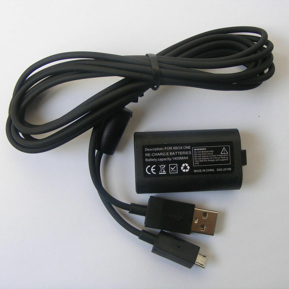 Rechargeable Battery&USB Charging Cable for X box One/S Slim Wireless Controller