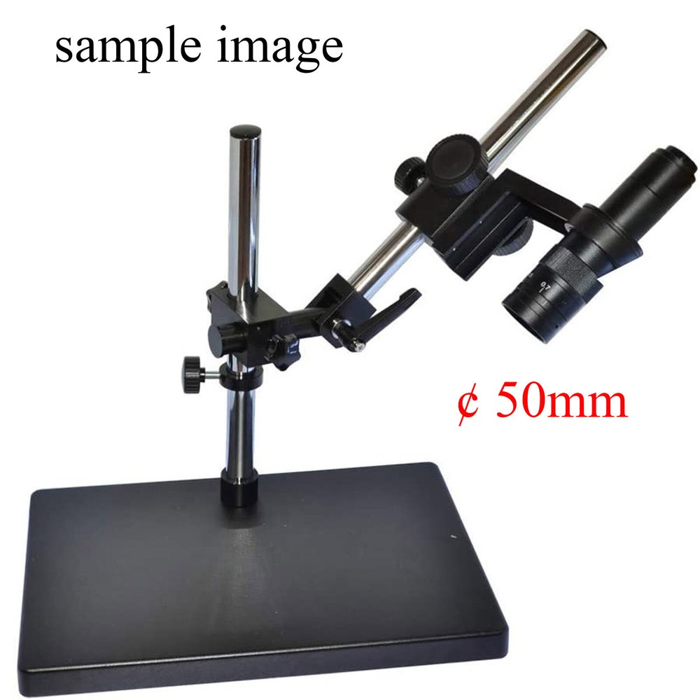 Adjustable Microscope Boom Stand Large Stereo Arm Table Stand Holder 50mm Ring