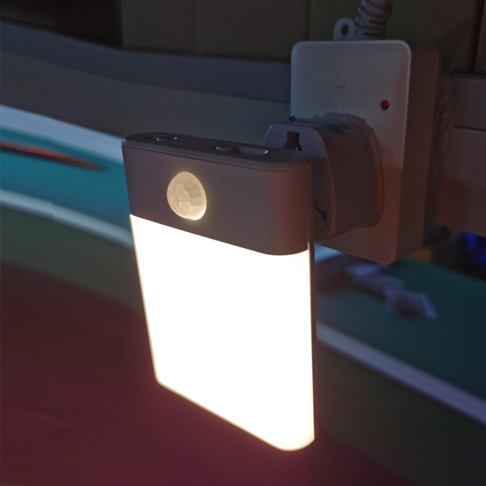 LED Night Light Plug in, Motion Sensor with 1-pack, White