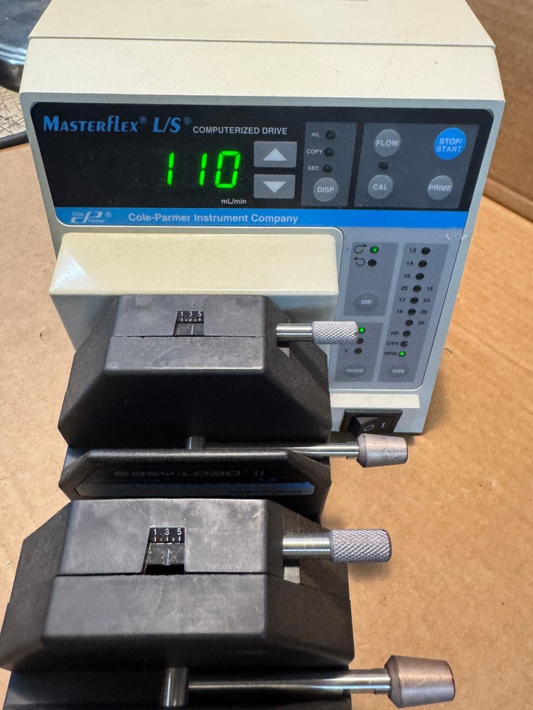 COLE PALMER Masterflex L/S Computerized Drive 7550-30 EasyLoad II x2 77201-60