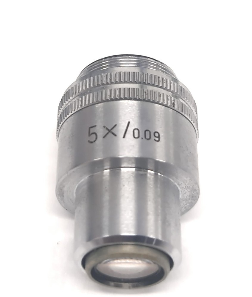 Leitz Wetzlar 5x/0.09 Microscope Objective Lens RMS Threading