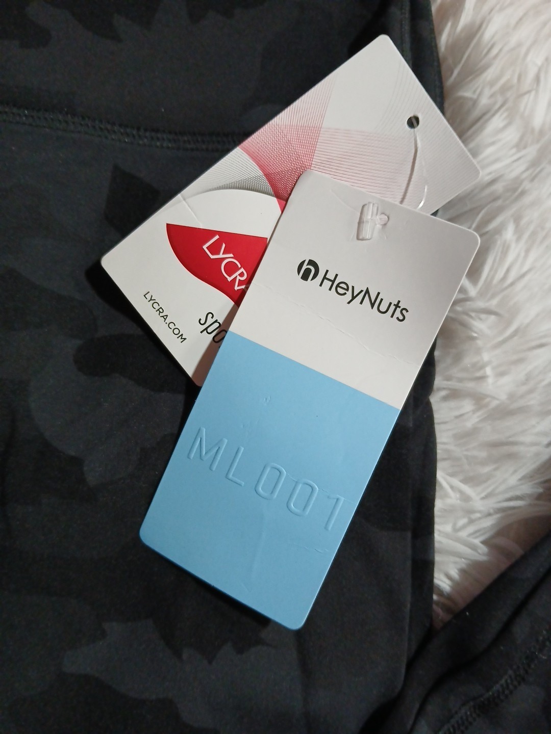 HeyNuts Activewear Loungewear Yoga High Rise Leggings Size XS Black Coal Camo