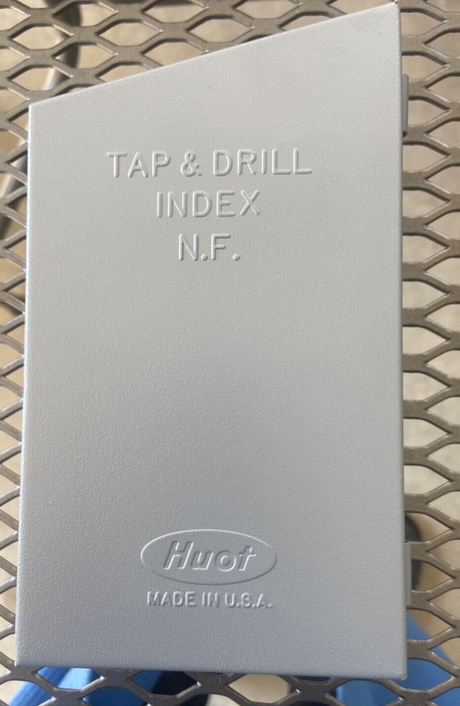 Huot 12650 INDEX Taps & Drills Case USA ( DOES NOT INCLUDE TOOLS)