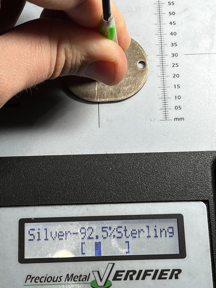 WW2 USCG US Coast Guard STERLING SILVER Dog Tags ID