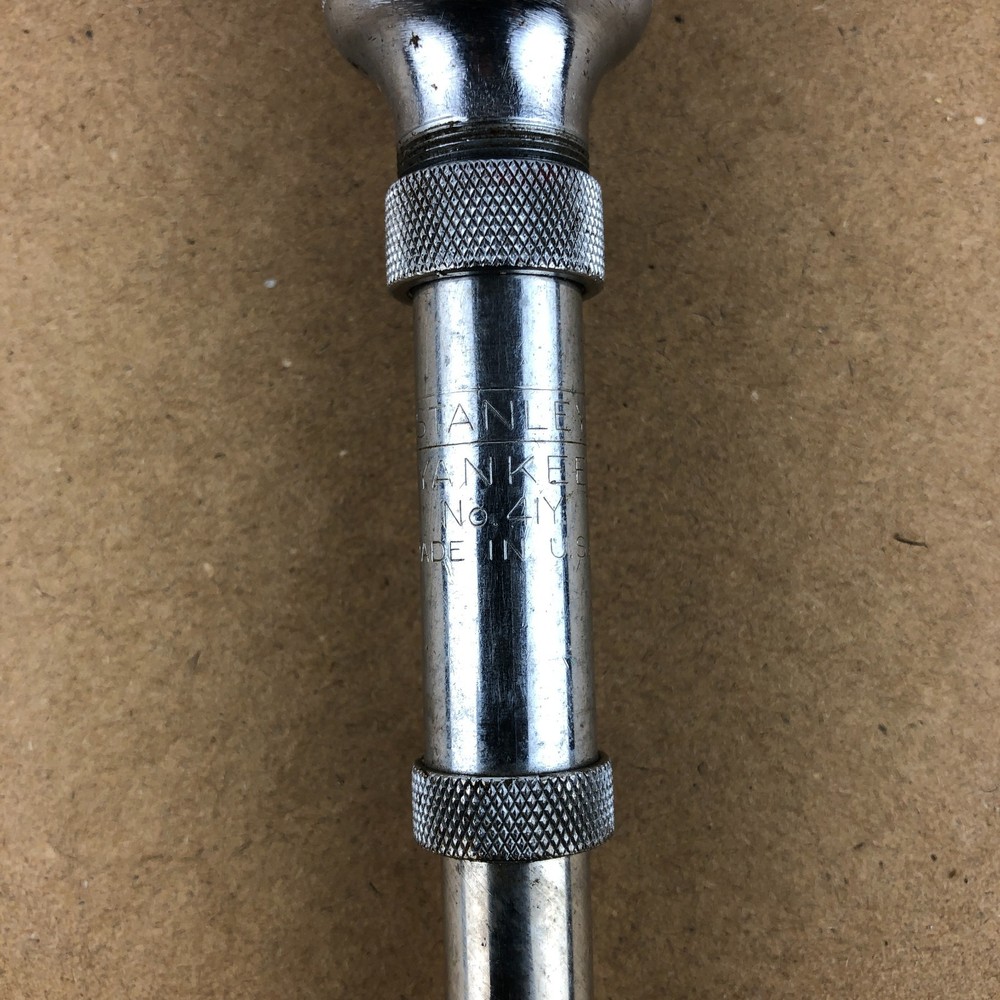 STANLEY YANKEE No. 41Y Automatic Drill with Bits Storage in Handle Has Marks USA